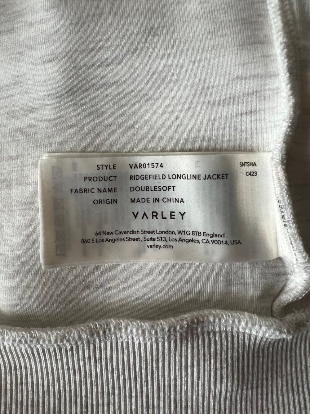 💕 Excellent Condition Varley Doublesoft Ridgefield Longline Jacket - Picture 6 of 6